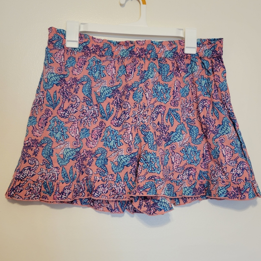 Nwt simply southern seahorse and coral reef sealife print shorts